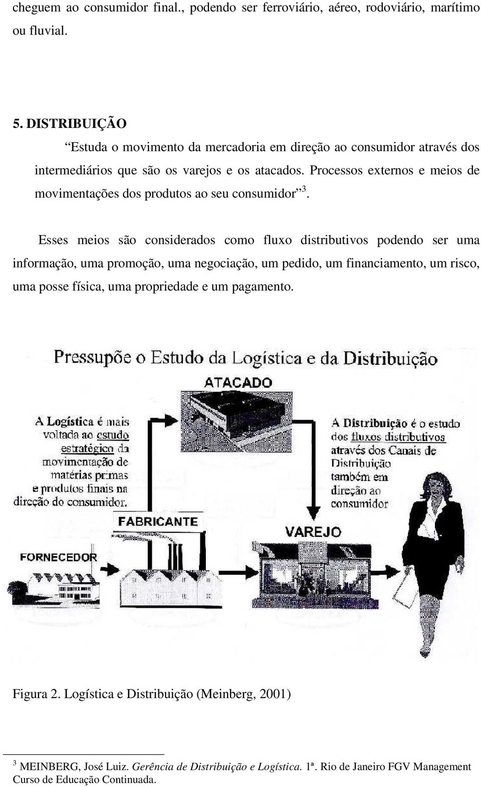 Processos externos e meios de movimentações dos produtos ao seu consumidor 3.