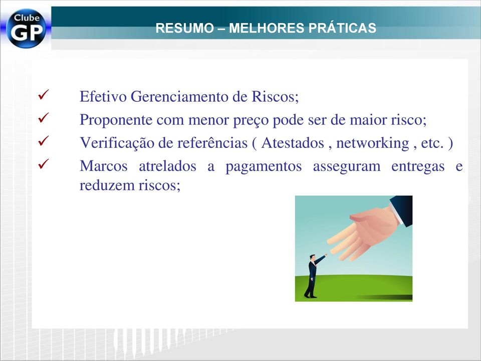 Verificação de referências ( Atestados, networking, etc.