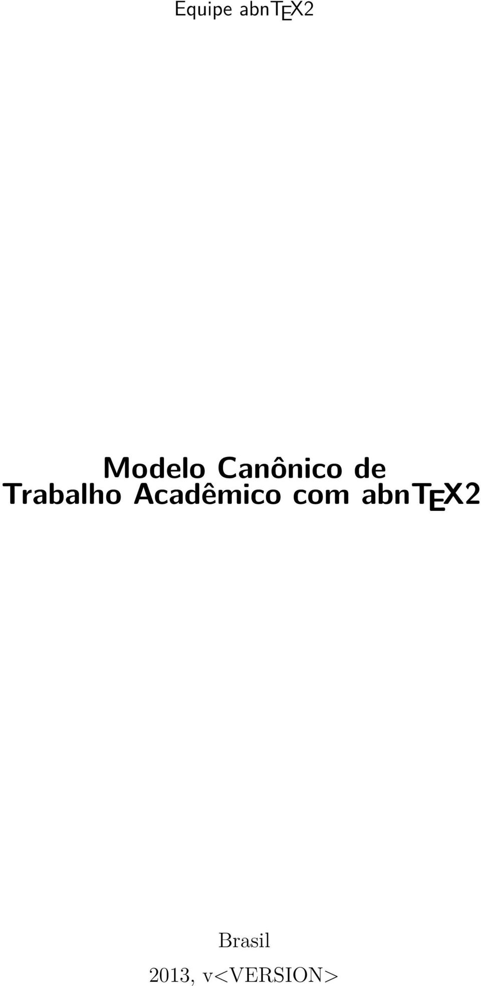 Acadêmico com abntex2