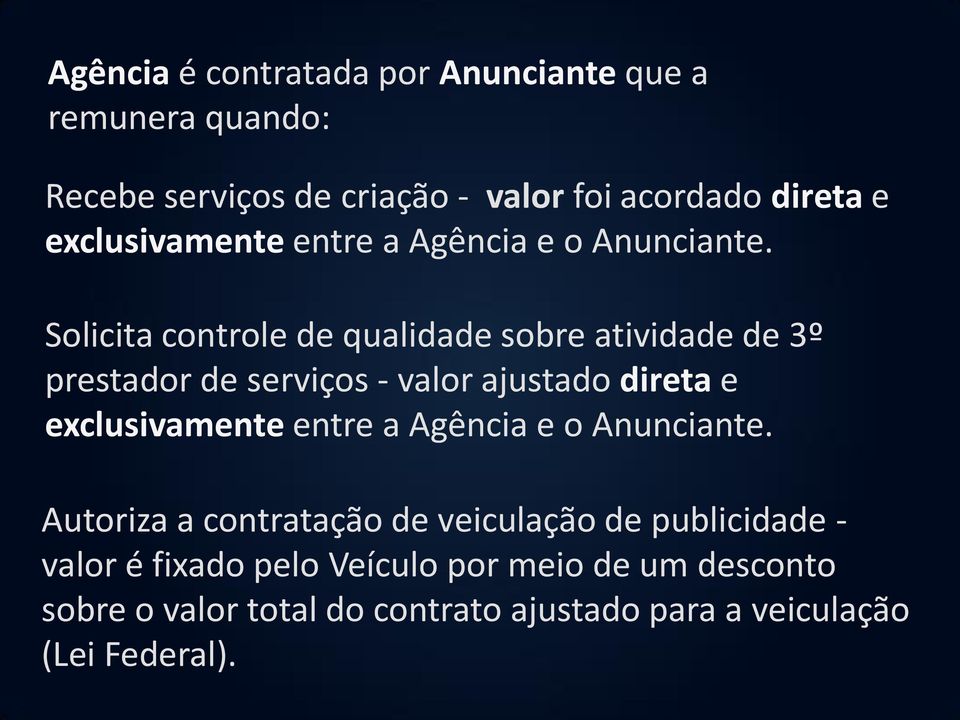 Solicita controle de qualidade sobre atividade de 3º prestador de serviços - valor ajustado direta e  Autoriza a