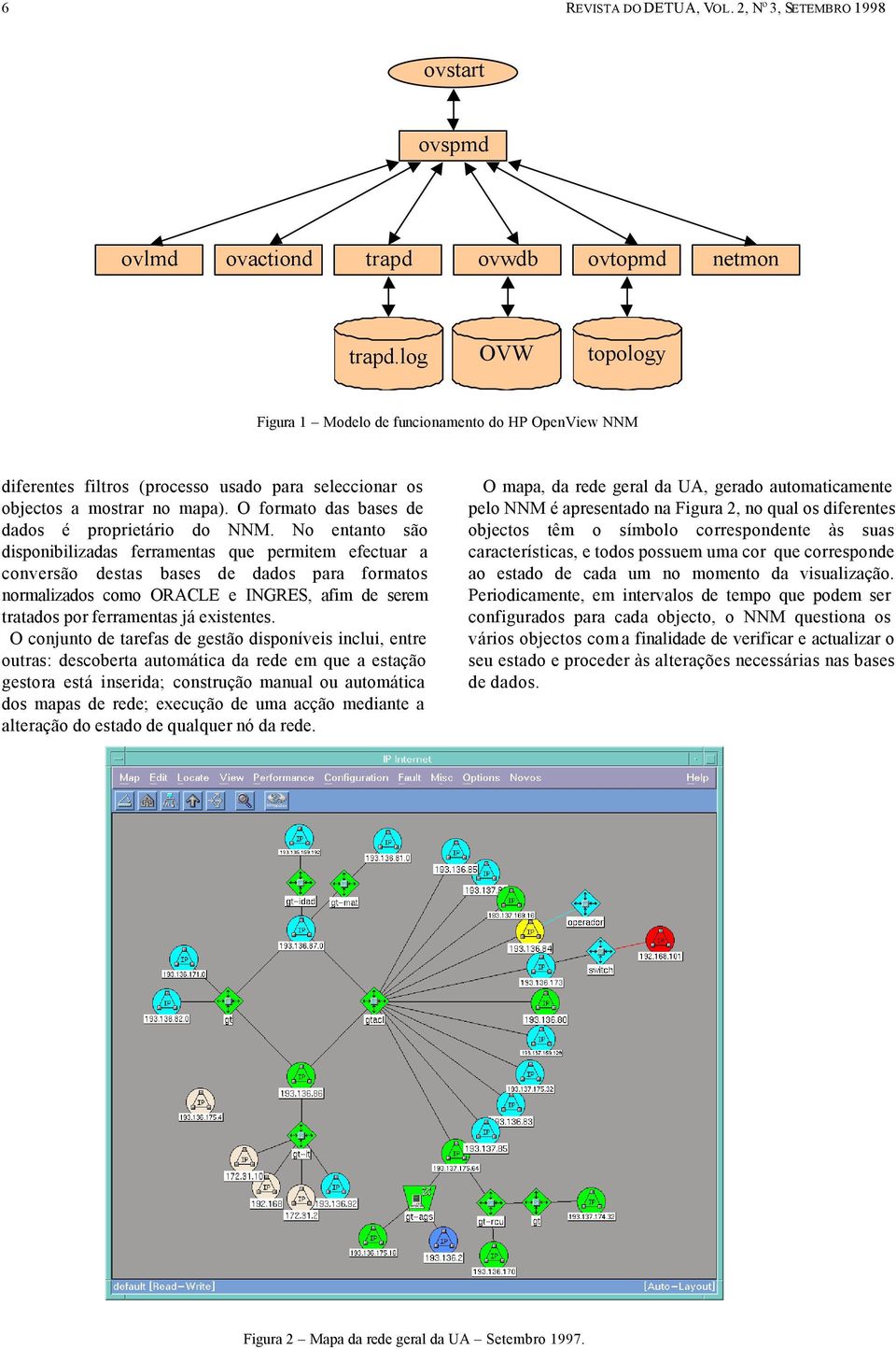 O formato das bases de dados é proprietário do NNM.