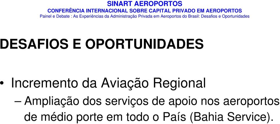 serviços de apoio nos aeroportos de