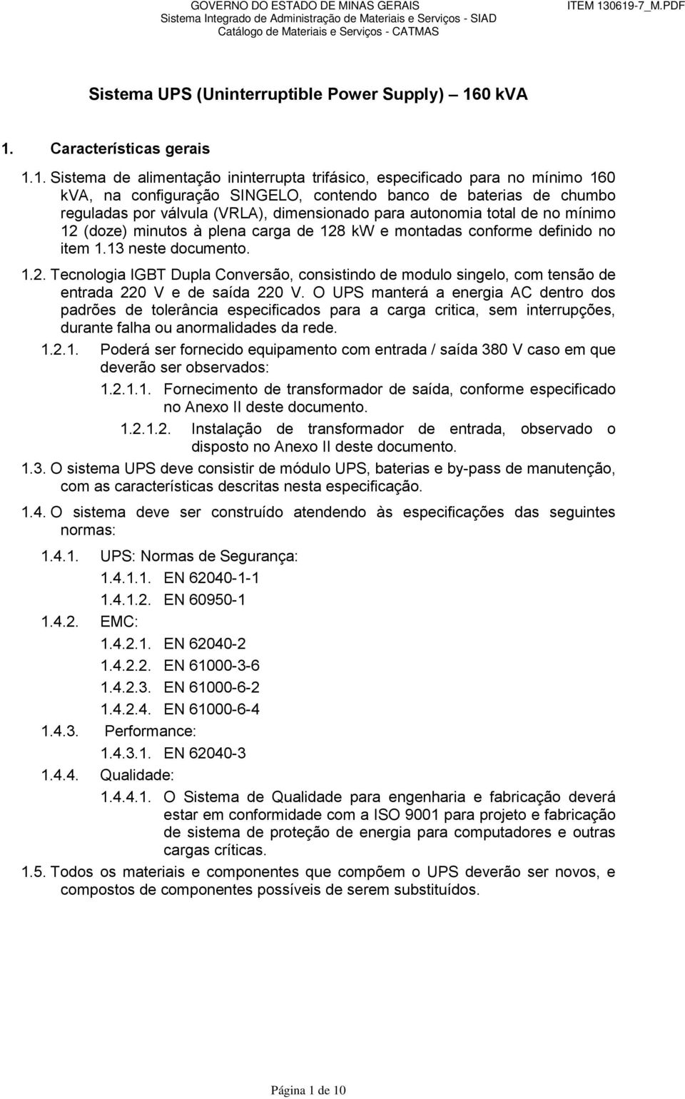 Características gerais 1.