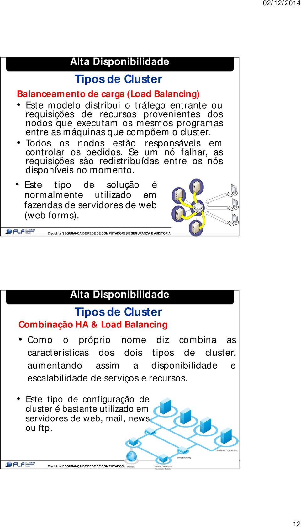 Este tipo de solução é normalmente utilizado em fazendas de servidores de web (web forms).