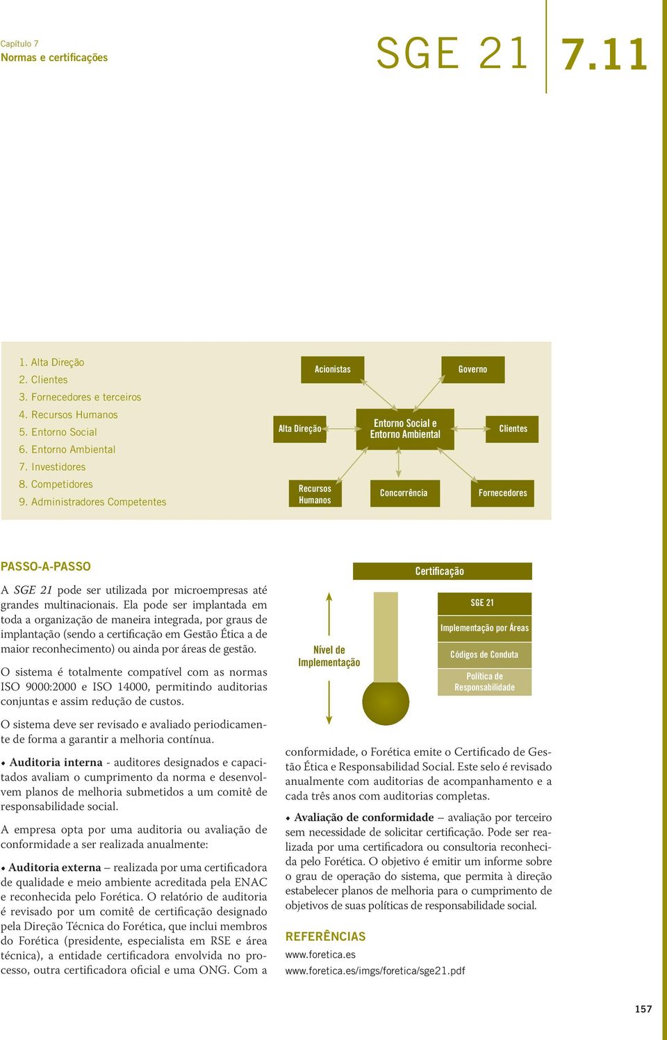 Administradores Competentes Recursos Humanos Concorrência Fornecedores Passo-a-passo A SGE 21 pode ser utilizada por microempresas até grandes multinacionais.