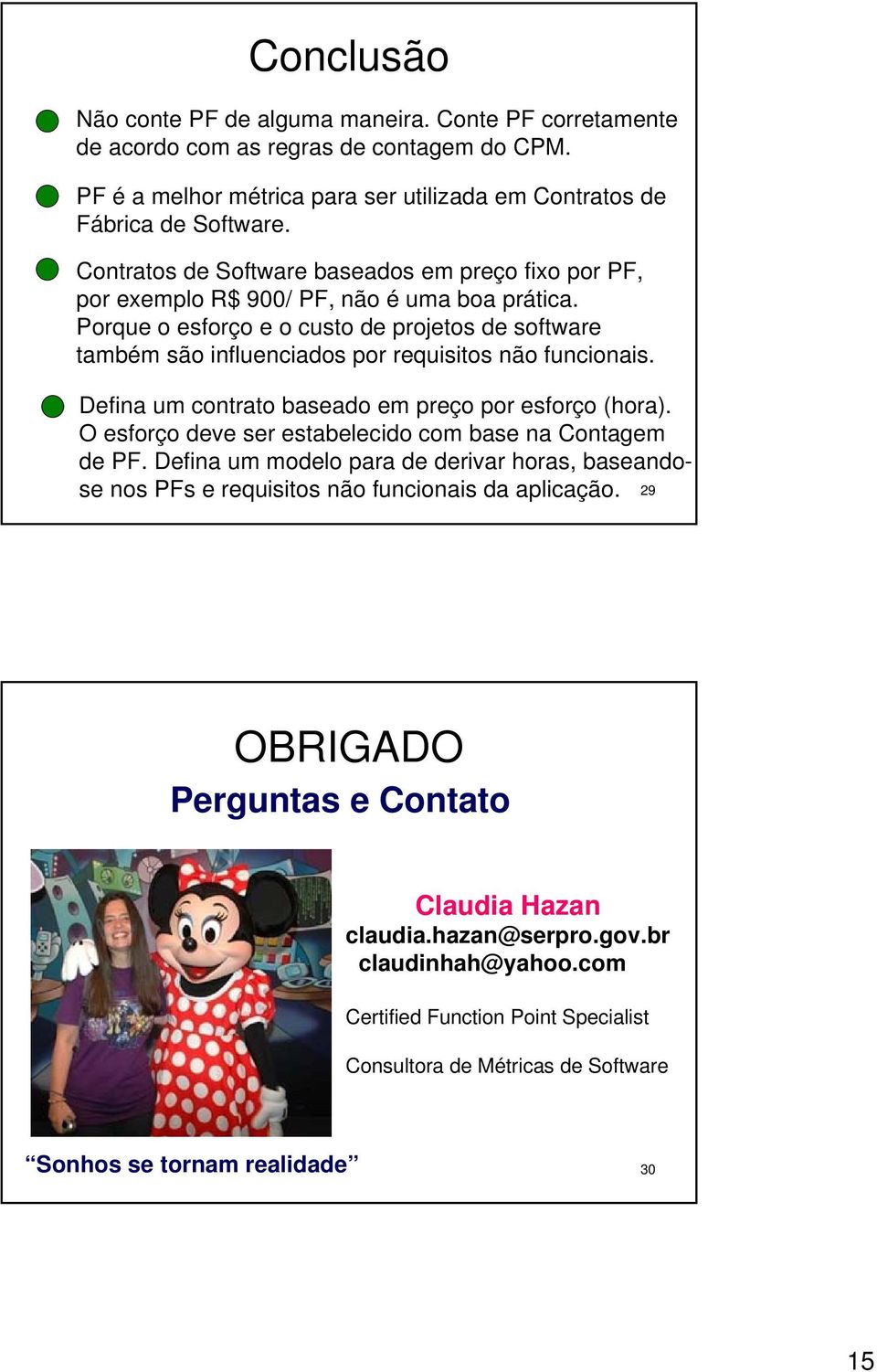 Porque o esforço e o custo de projetos de software também são influenciados por requisitos não funcionais. Defina um contrato baseado em preço por esforço (hora).