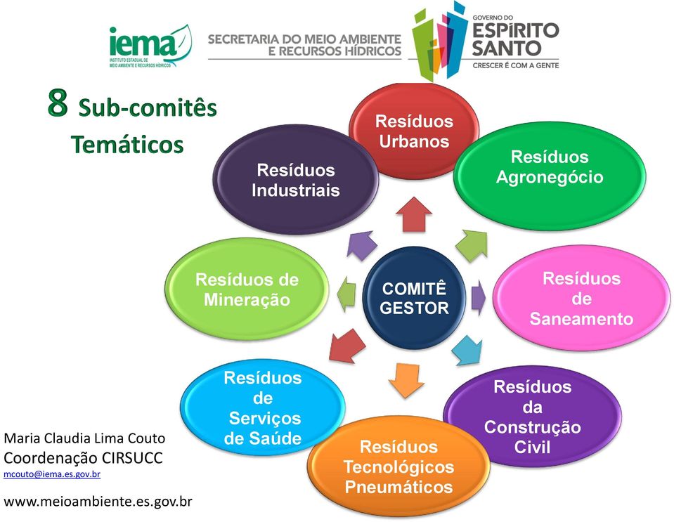 Coordenação CIRSUCC mcouto@iema.es.gov.