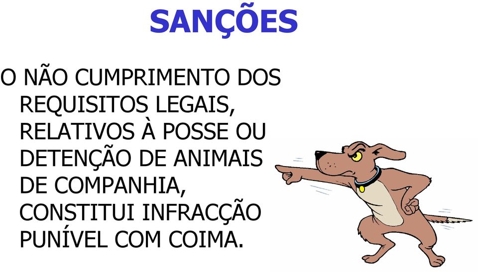 POSSE OU DETENÇÃO DE ANIMAIS DE