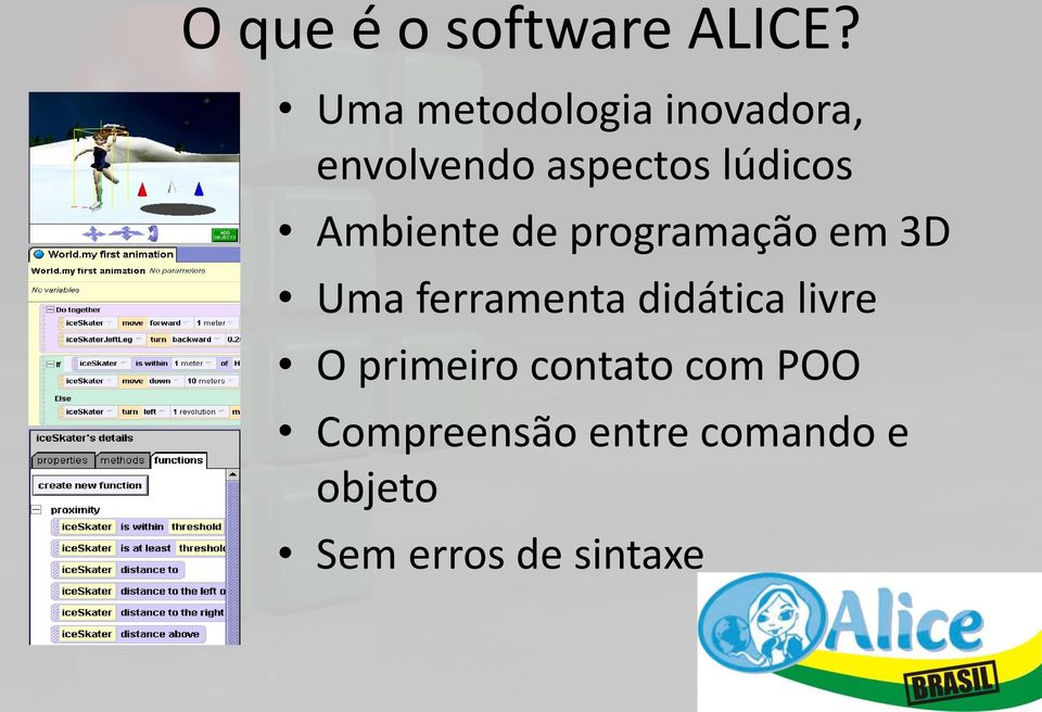 Ambiente de programação em 3D Uma ferramenta didática