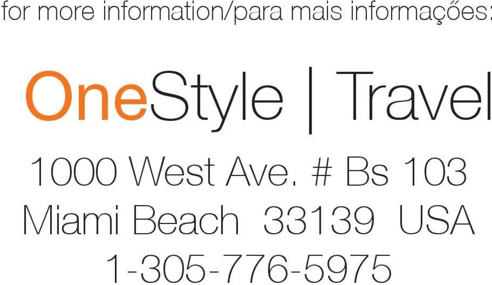 Travel 1000 West Ave.