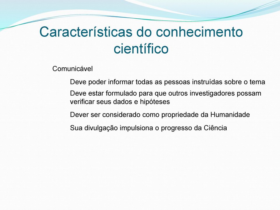 verificar seus dados e hipóteses Dever ser considerado como