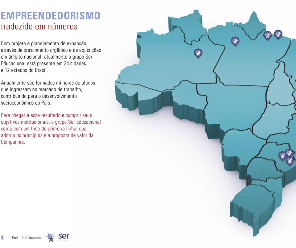 Anualmente são formados milhares de alunos que ingressam no mercado de trabalho, contribuindo para o desenvolvimento socioeconômico do País.