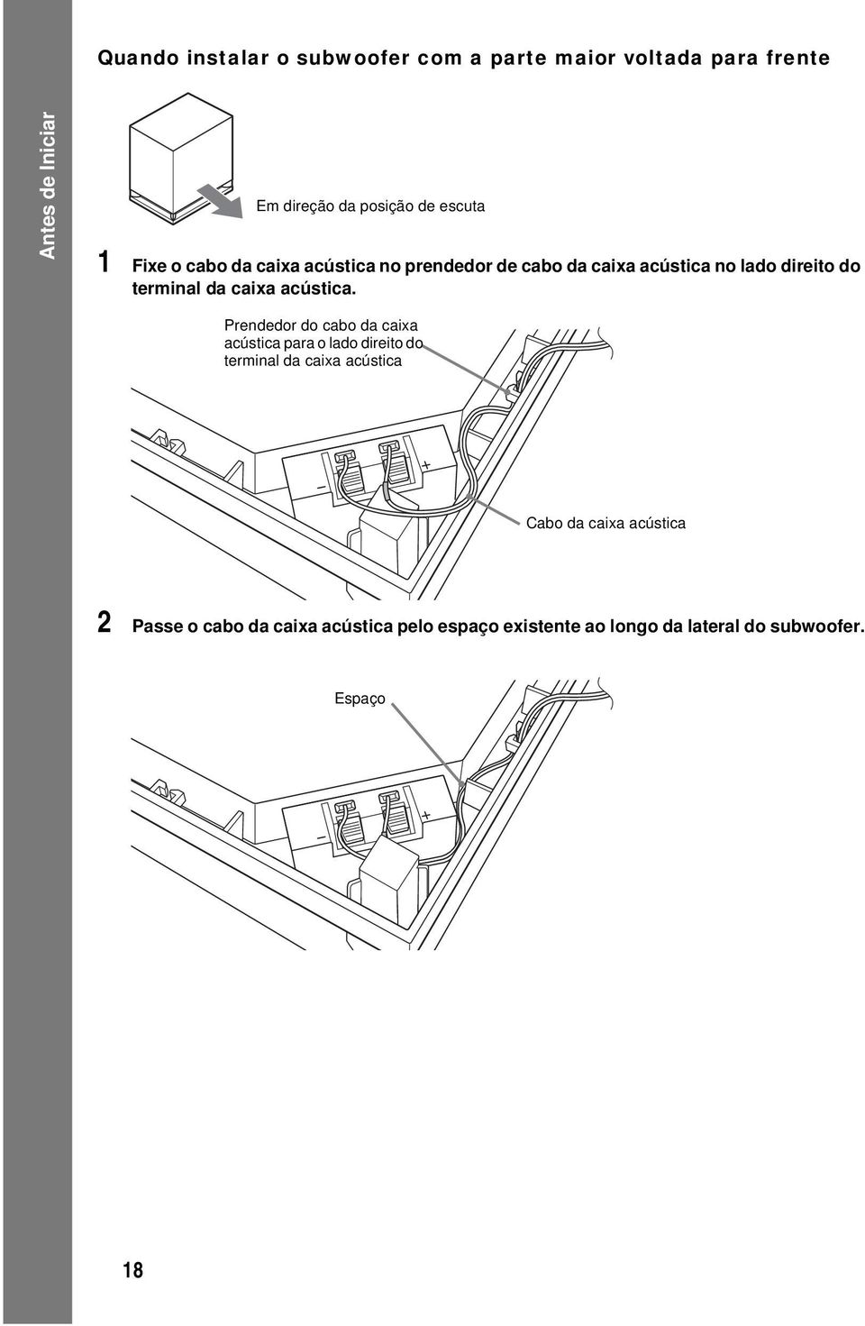 caixa acústica.