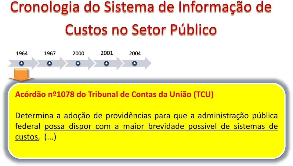 Determina a adoção de providências para que a administração pública