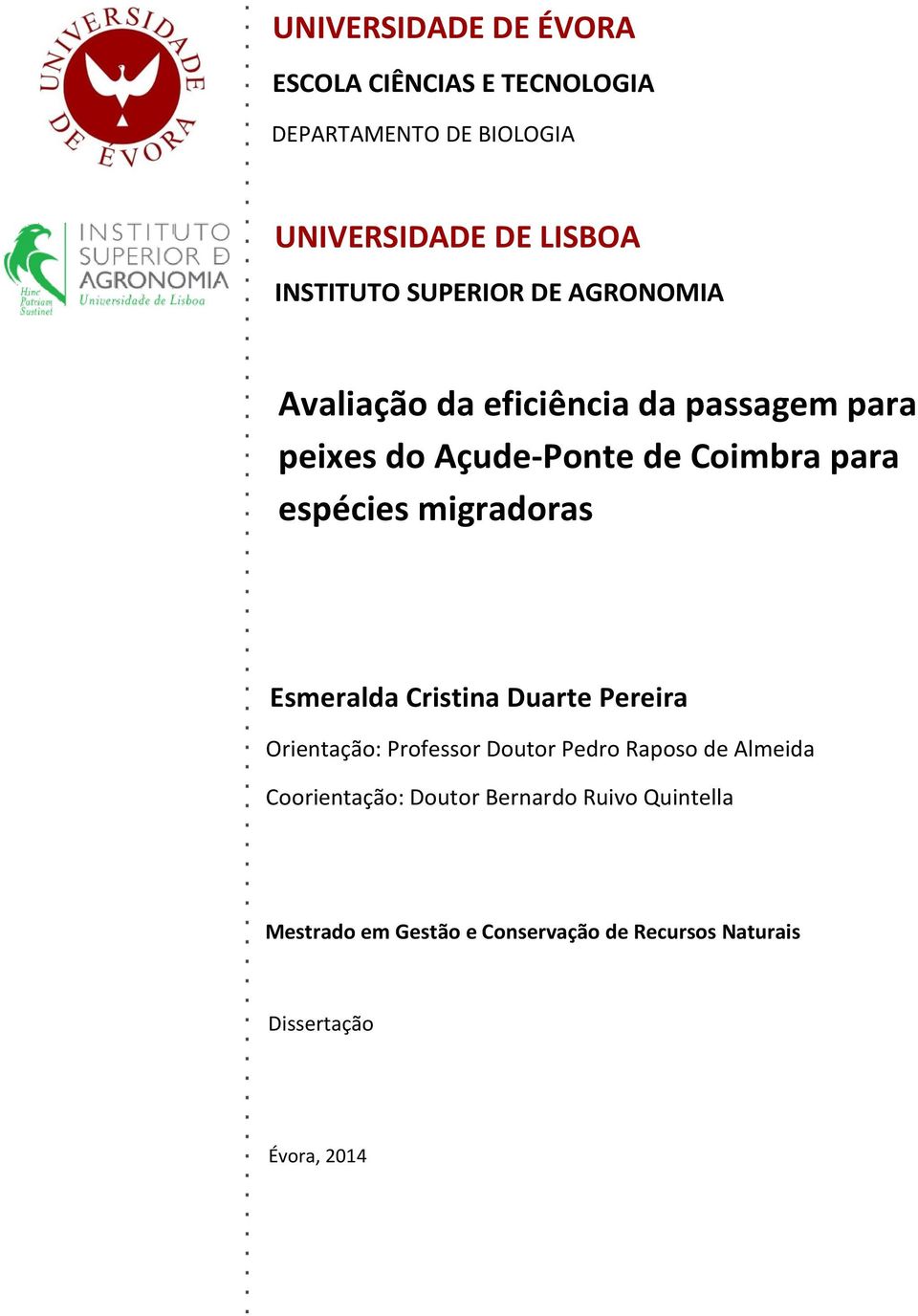 migradoras Esmeralda Cristina Duarte Pereira Orientação: Professor Doutor Pedro Raposo de Almeida