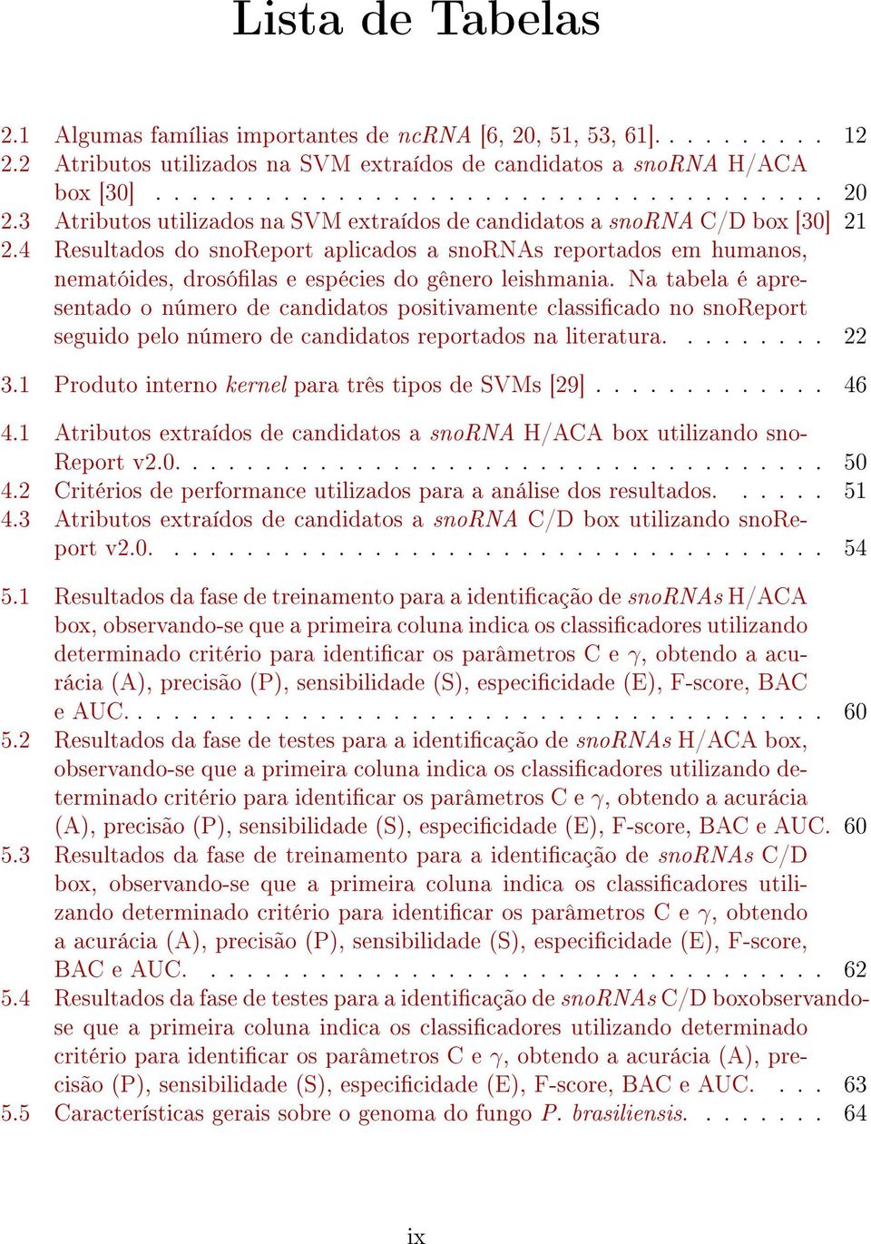 4 Resultados do snoreport aplicados a snornas reportados em humanos, nematóides, drosólas e espécies do gênero leishmania.