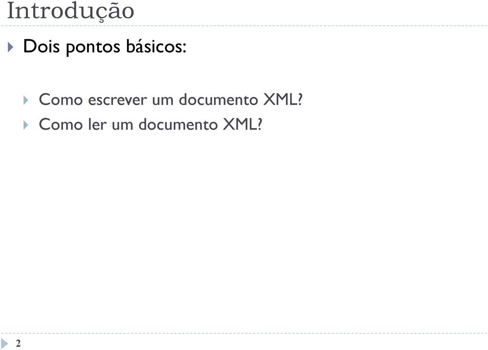 um documento XML?