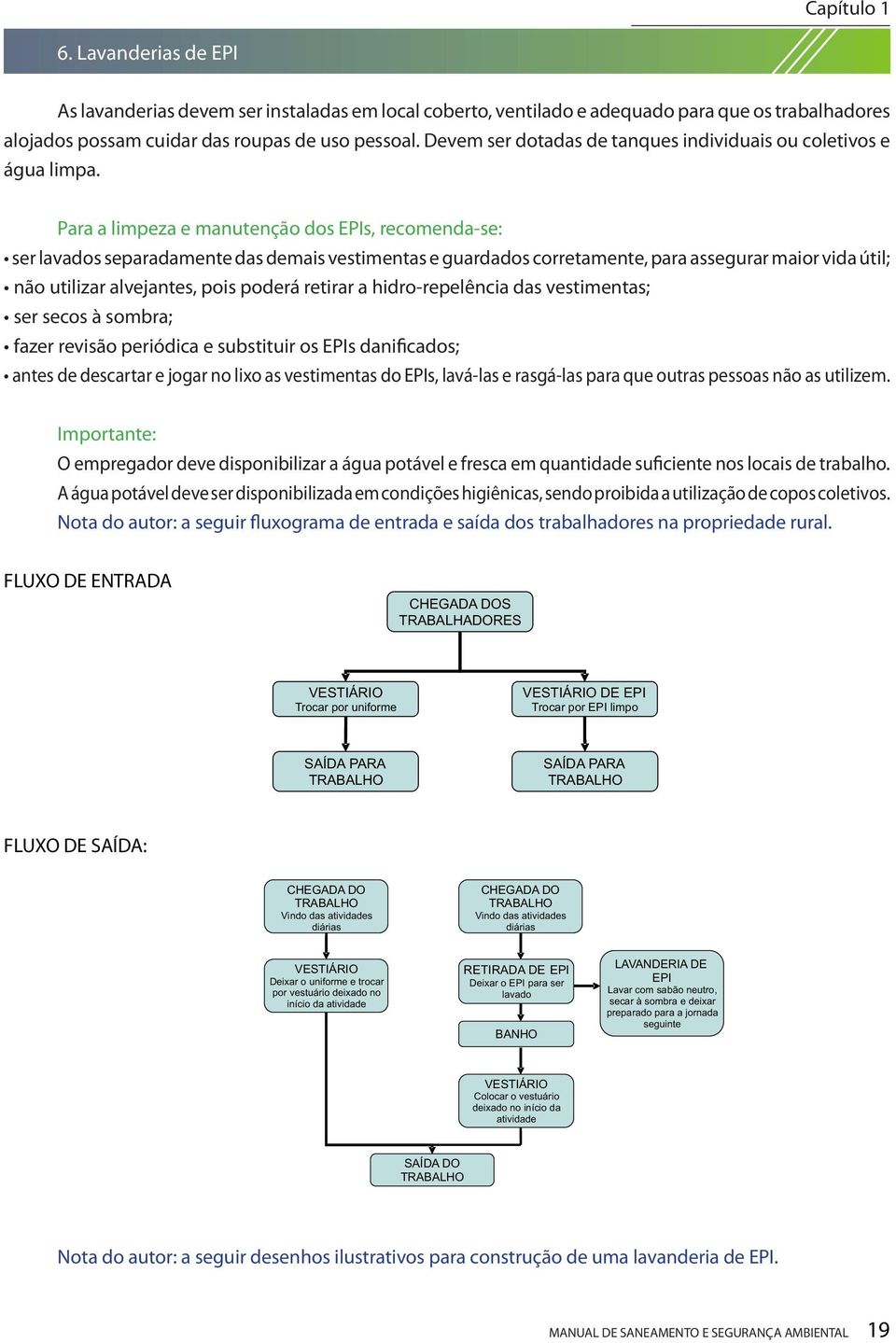 Para a limpeza e manutenção dos EPIs, recomenda-se: ser lavados separadamente das demais vestimentas e guardados corretamente, para assegurar maior vida útil; não utilizar alvejantes, pois poderá