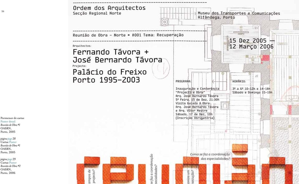 Poster Reunião de Obra #1 OASRN, Porto, 2005 página