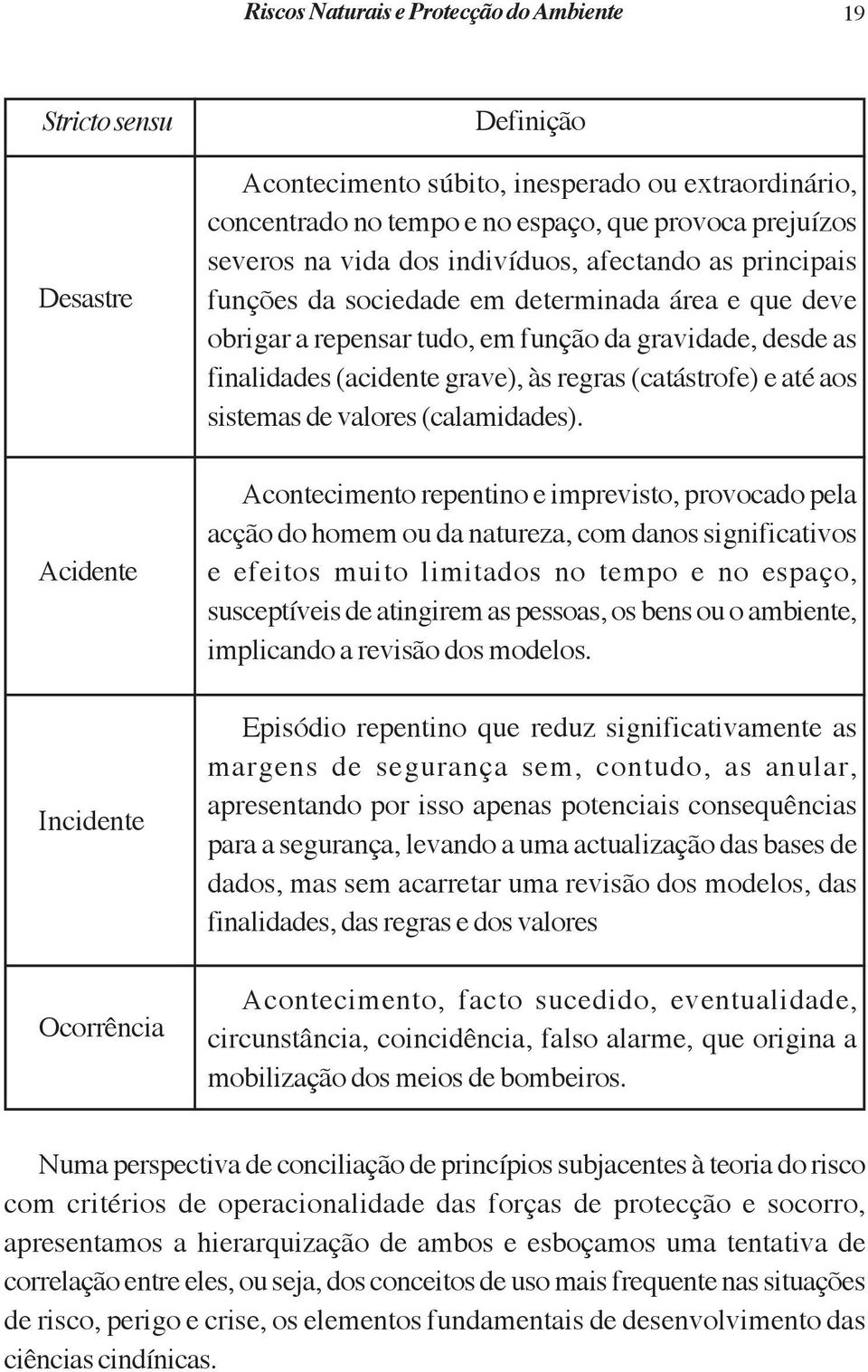 sistemas de valores (calamidades).