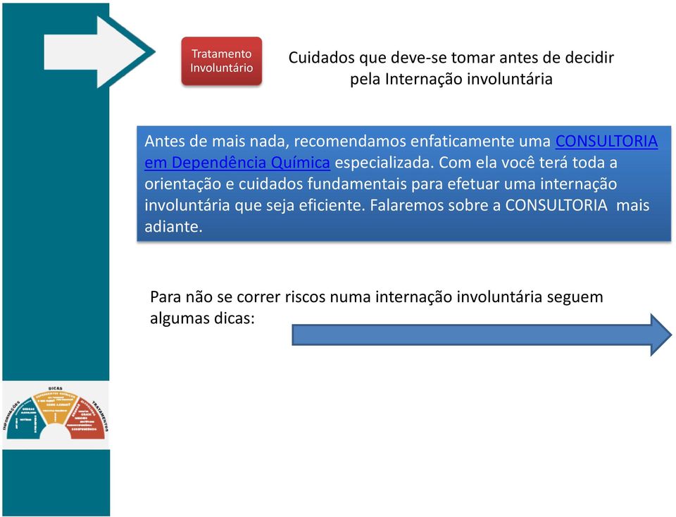 Com ela você terá toda a orientação e cuidados fundamentais para efetuar uma internação involuntária que