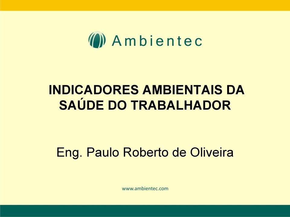 DO TRABALHADOR Eng.