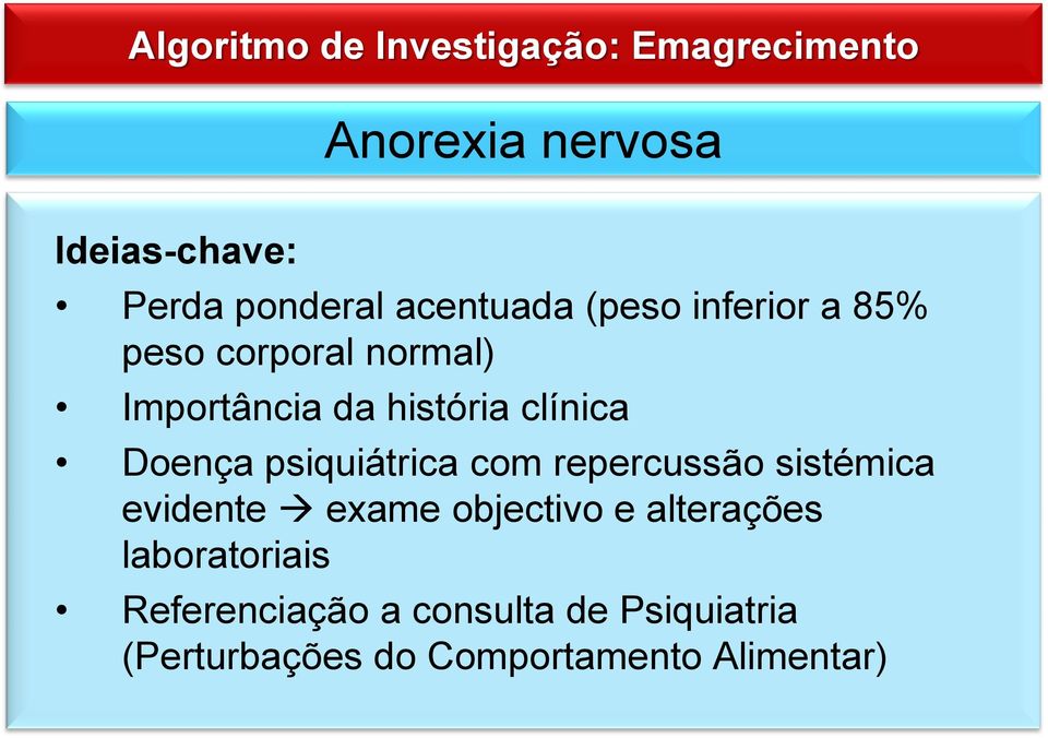 repercussão sistémica evidente exame objectivo e alterações laboratoriais