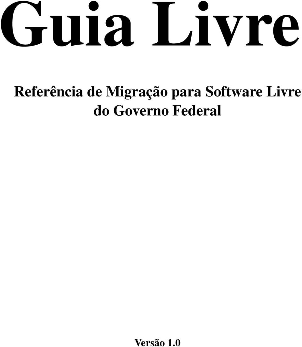 Software Livre do