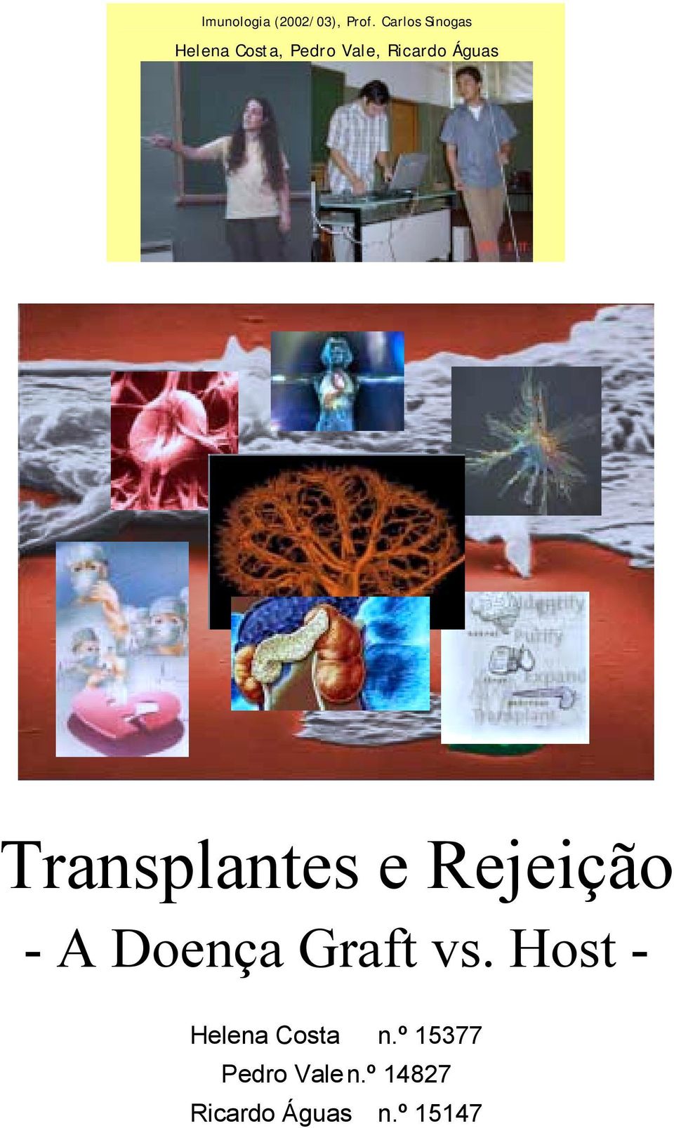 Águas Transplantes e Rejeição - A Doença Graft vs.