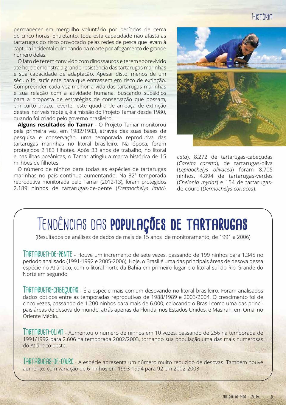 O fato de terem convivido com dinossauros e terem sobrevivido até hoje demonstra a grande resistência das tartarugas marinhas e sua capacidade de adaptação.