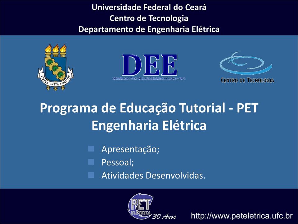 Programa de Educação Tutorial - PET Engenharia