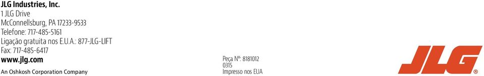 717-485-5161 Ligação gratuita nos E.U.A.