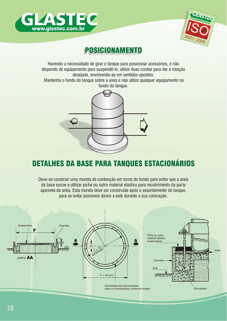 Deve-se construir uma mureta de contenção em torno do fundo para evitar que a areia da base escoe e utilizar piche ou outro material elástico para recobrimento da parte aparente da areia.