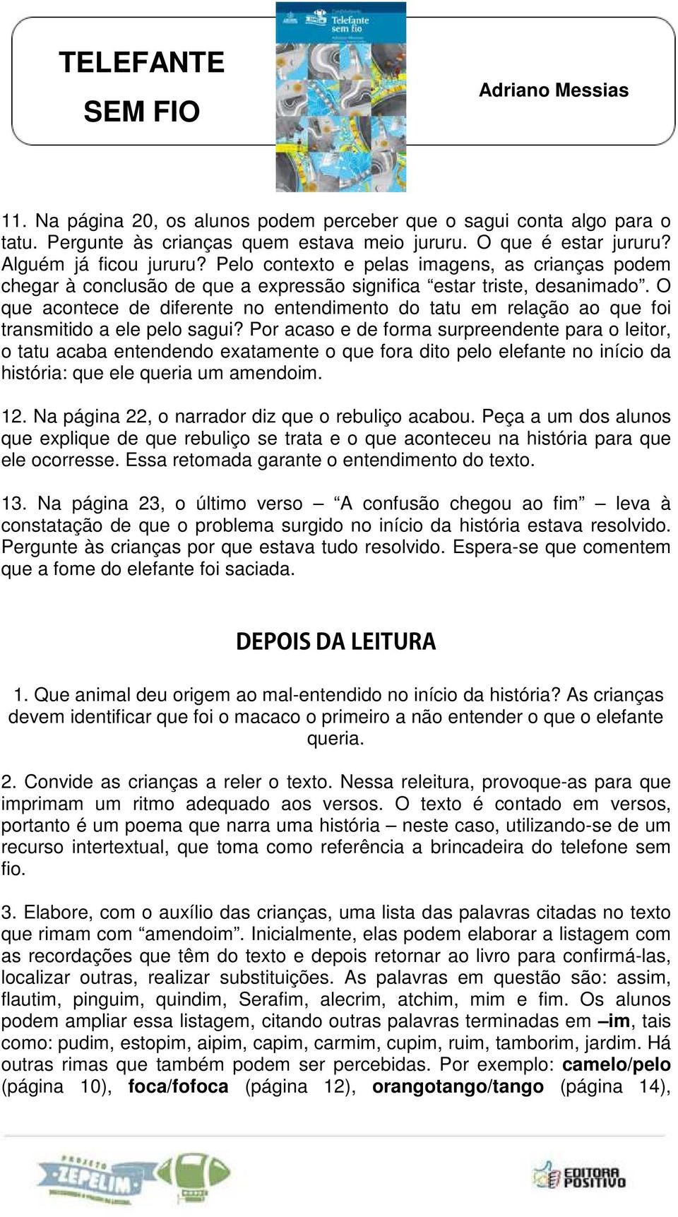 O que acontece de diferente no entendimento do tatu em relação ao que foi transmitido a ele pelo sagui?