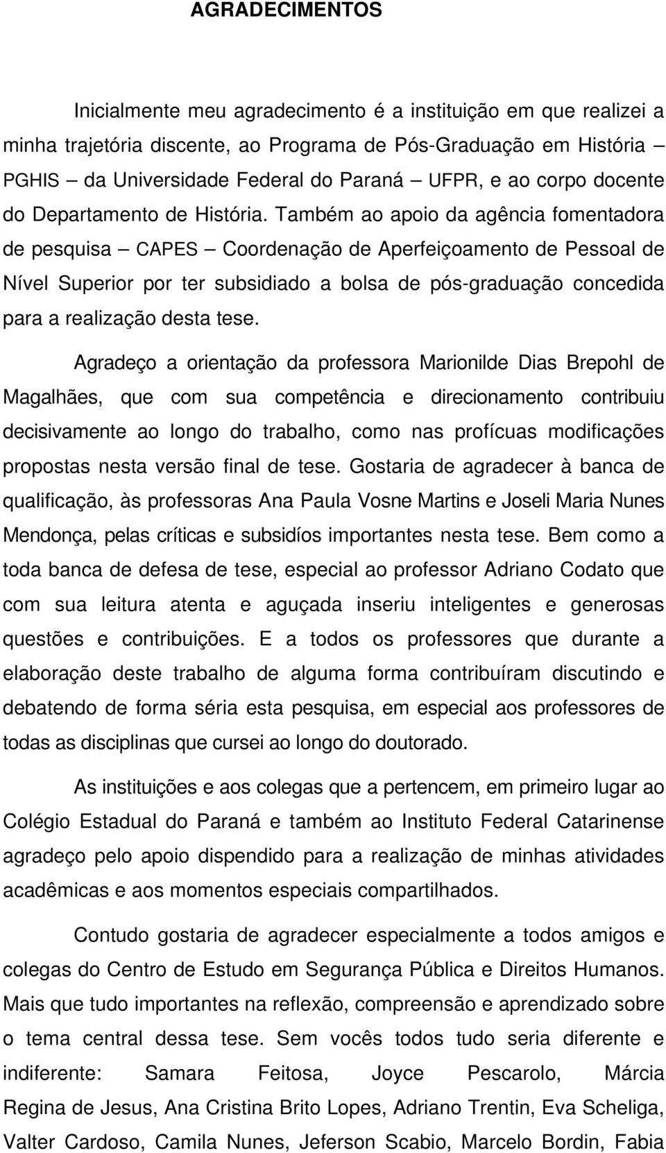 Também ao apoio da agência fomentadora de pesquisa CAPES Coordenação de Aperfeiçoamento de Pessoal de Nível Superior por ter subsidiado a bolsa de pós-graduação concedida para a realização desta tese.