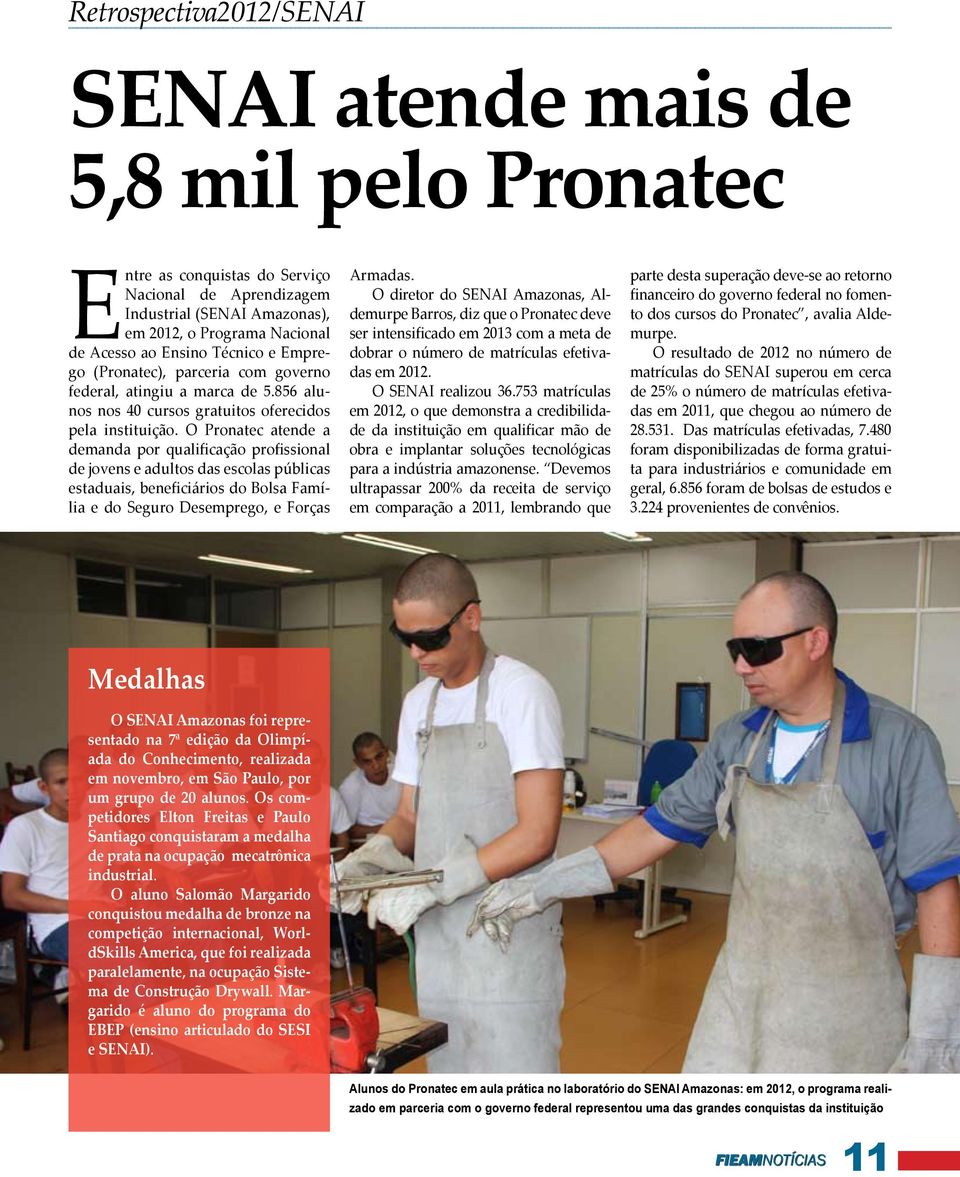 O Pronatec atende a demanda por qualificação profissional de jovens e adultos das escolas públicas estaduais, beneficiários do Bolsa Família e do Seguro Desemprego, e Forças Armadas.