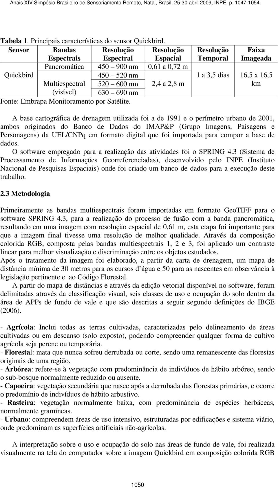 Monitoramento por Satélite.