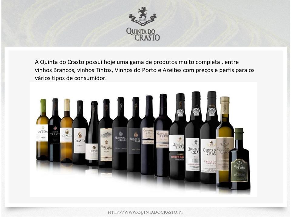 vinhos Tintos, Vinhos do Porto e Azeites com