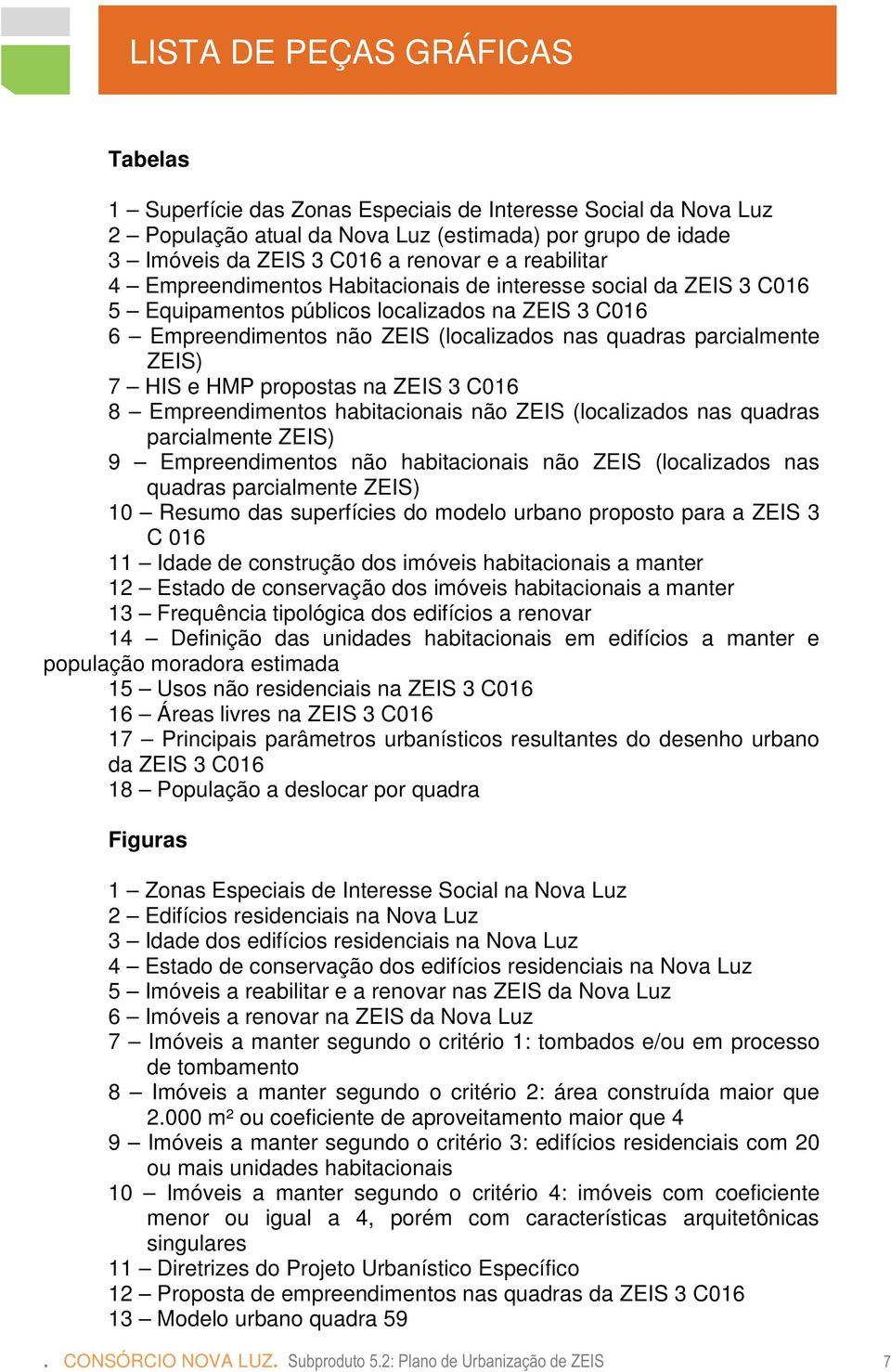 7 HIS e HMP propostas na ZEIS 3 C016 8 Empreendimentos habitacionais não ZEIS (localizados nas quadras parcialmente ZEIS) 9 Empreendimentos não habitacionais não ZEIS (localizados nas quadras