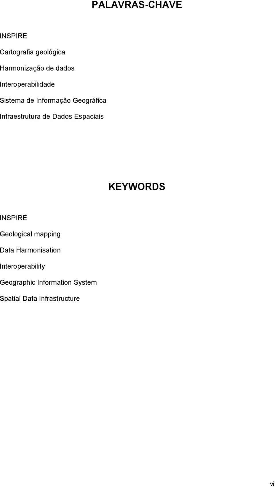 Dados Espaciais KEYWORDS INSPIRE Geological mapping Data Harmonisation