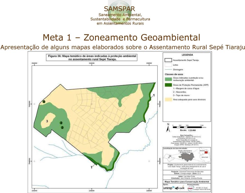 de alguns mapas elaborados