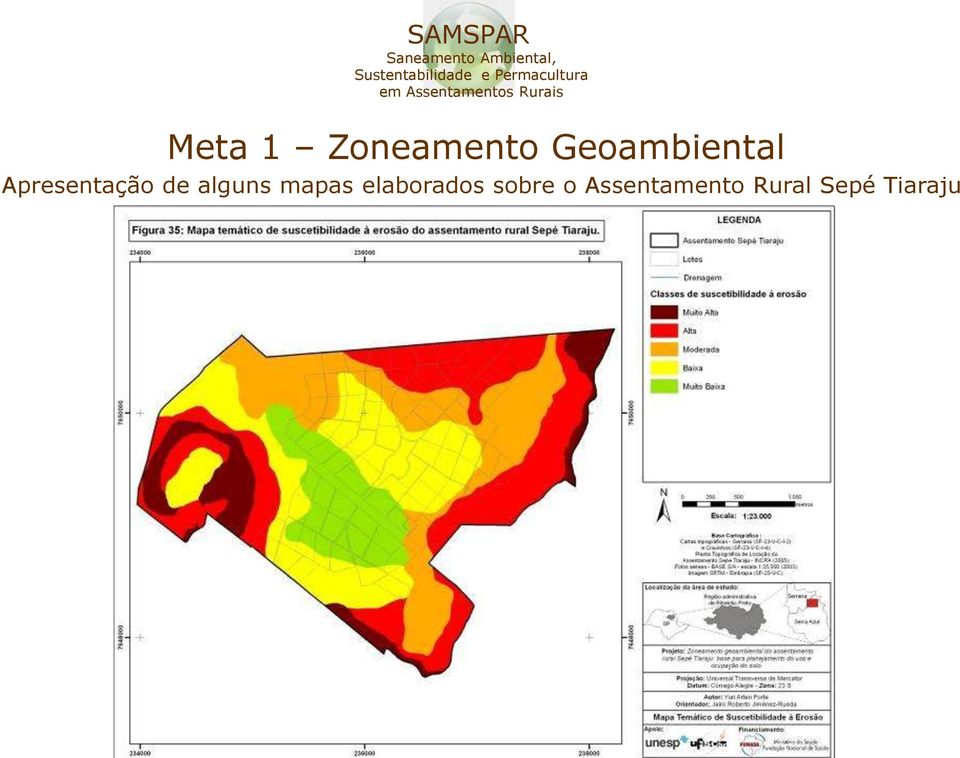 de alguns mapas elaborados