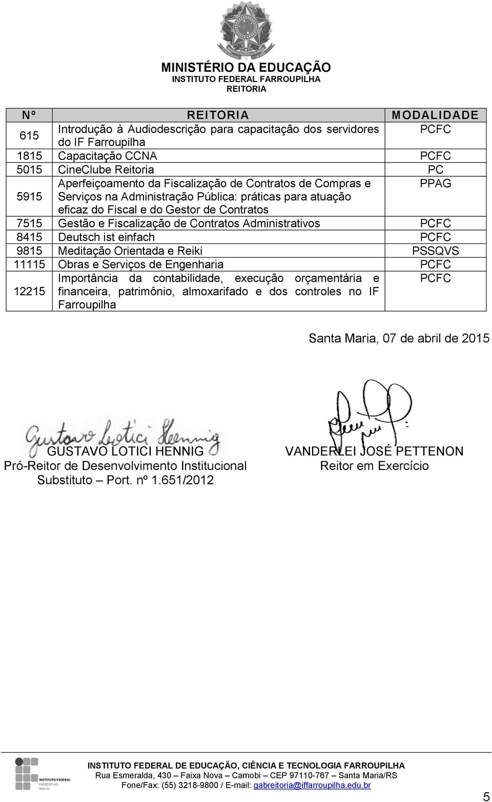 einfach 9815 Meditação Orientada e Reiki 11115 Obras e Serviços de Engenharia 12215 Importância da contabilidade, execução orçamentária e financeira, patrimônio, almoxarifado e dos controles