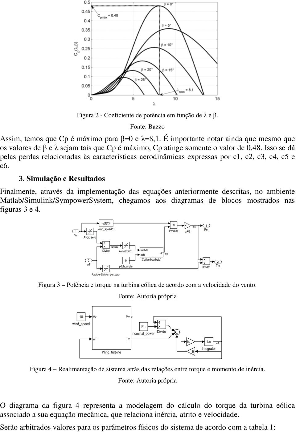 Isso se dá pelas perdas relacionadas às características aerodinâmicas expressas por c1, c2, c3, c4, c5 e c6. 3.