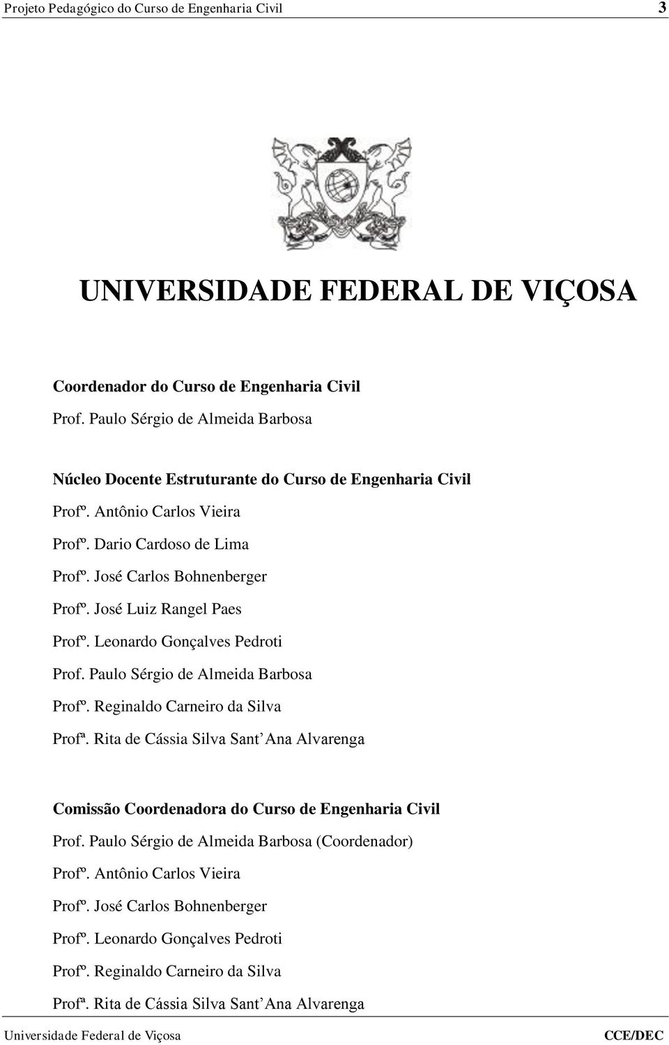José Luiz Rangel Paes Profº. Leonardo Gonçalves Pedroti Prof. Paulo Sérgio de Almeida Barbosa Profº. Reginaldo Carneiro da Silva Profª.