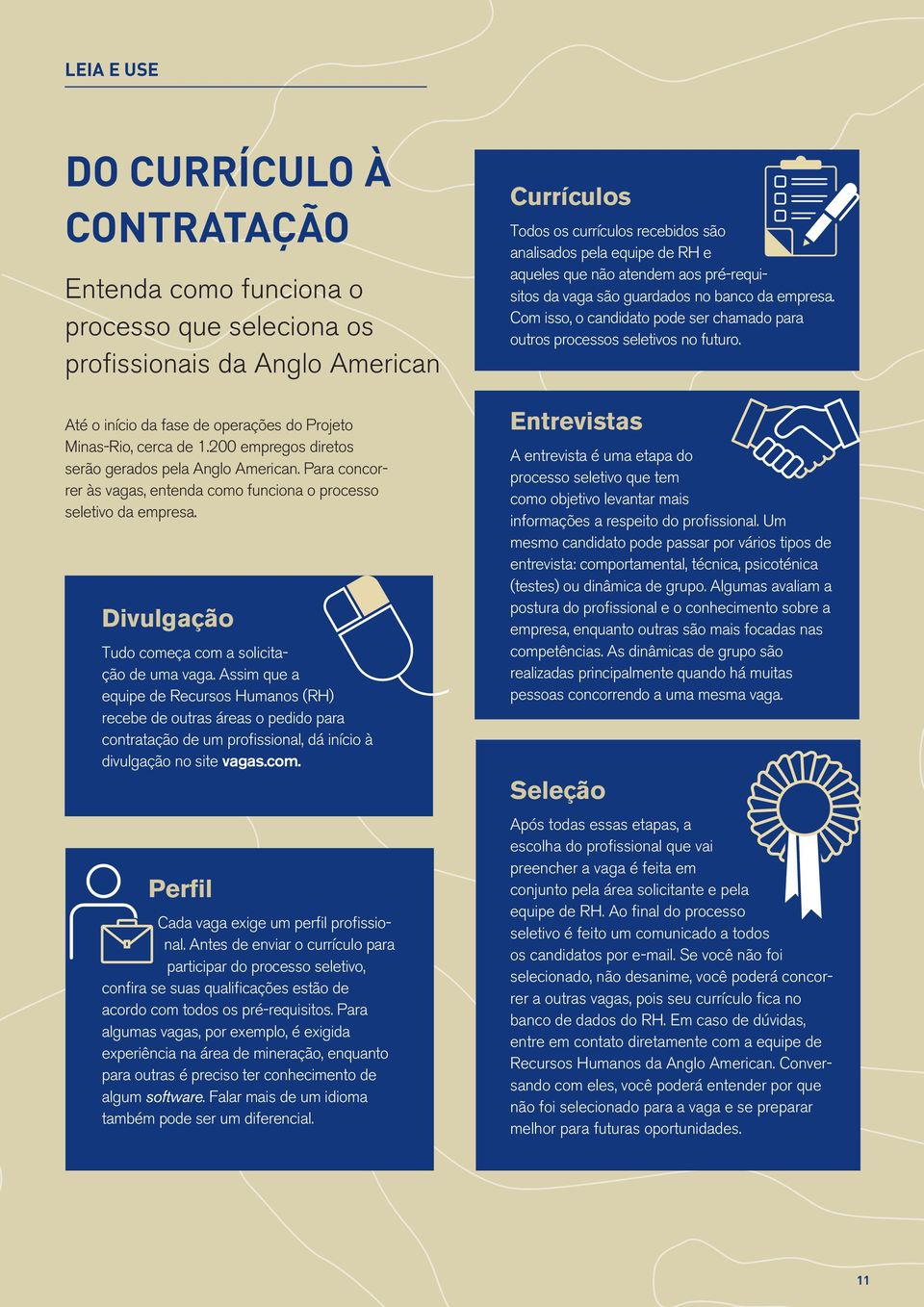 Assim que a equipe de Recursos Humanos (RH) recebe de outras áreas o pedido para contratação de um profissional, dá início à divulgação no site vagas.com.