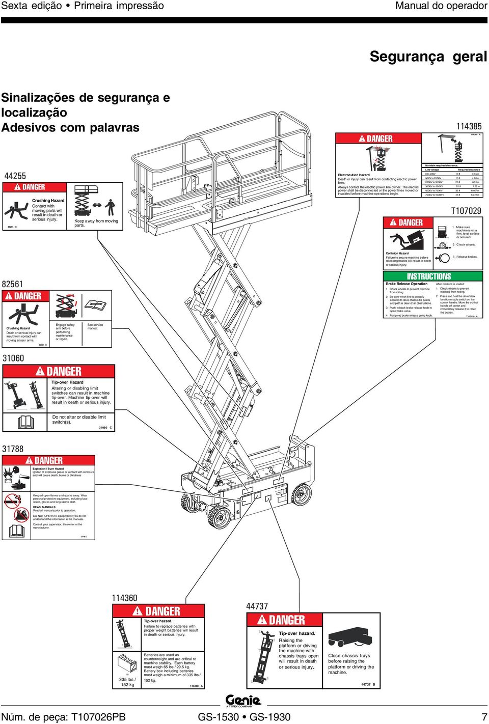 60 m Death or injury can result from contacting electric power lines. 200KV to 350KV 20 ft 6.10 m Always contact the electric power line owner. The electric 350KV to 500KV 25 ft 7.