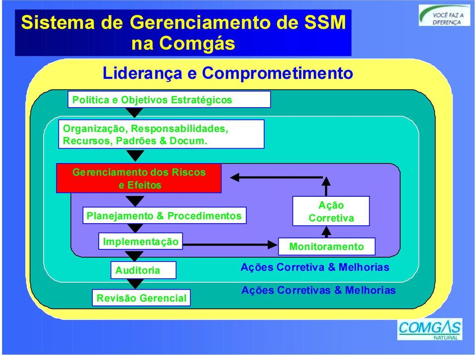 Gerenciamento dos Riscos e Efeitos Planejamento & Procedimentos Implementação Ação