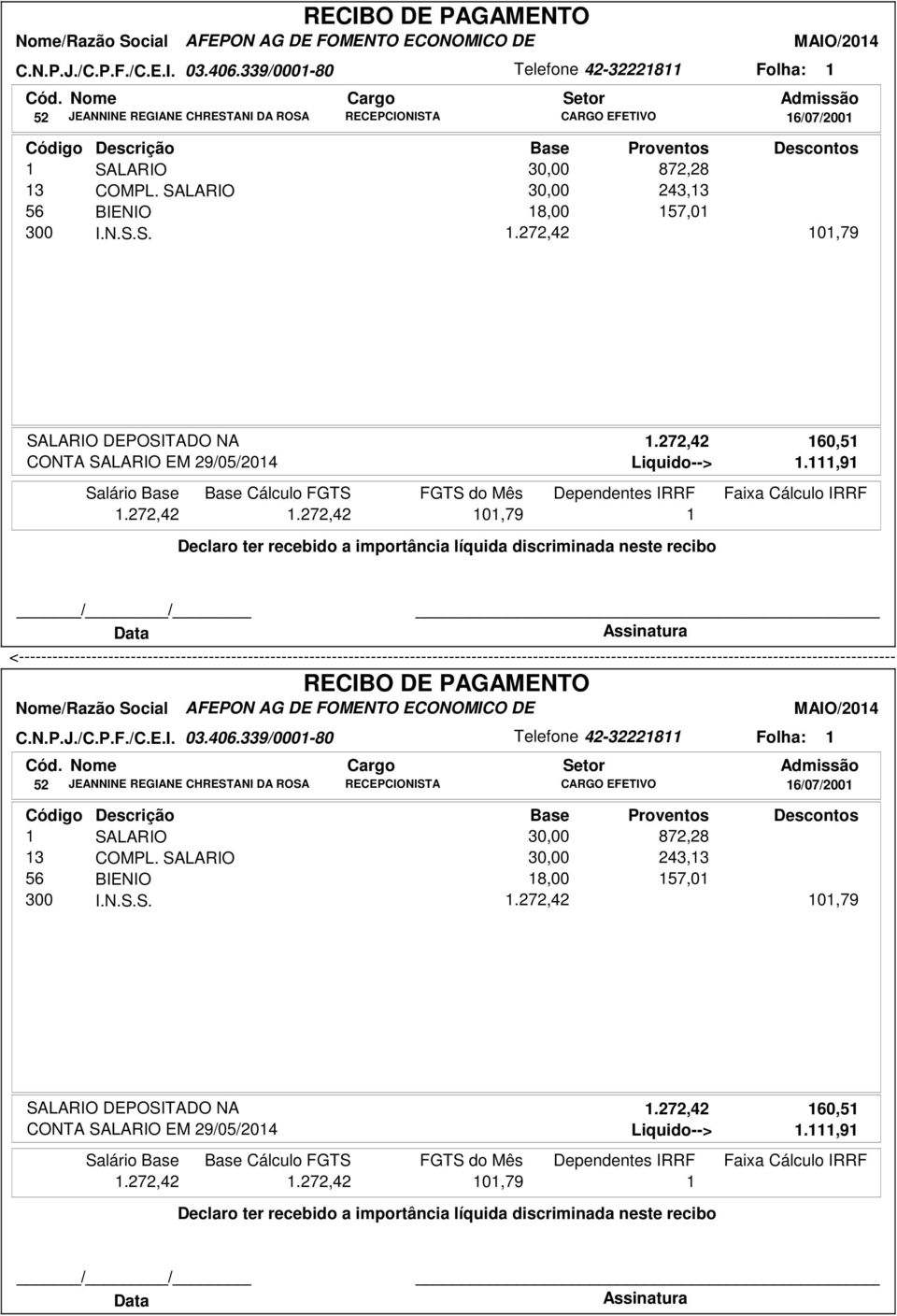 272,42 0,79 DEPOSITADO NA.272,42 60,5 Liquido-->.,9.272,42.272,42 0,79