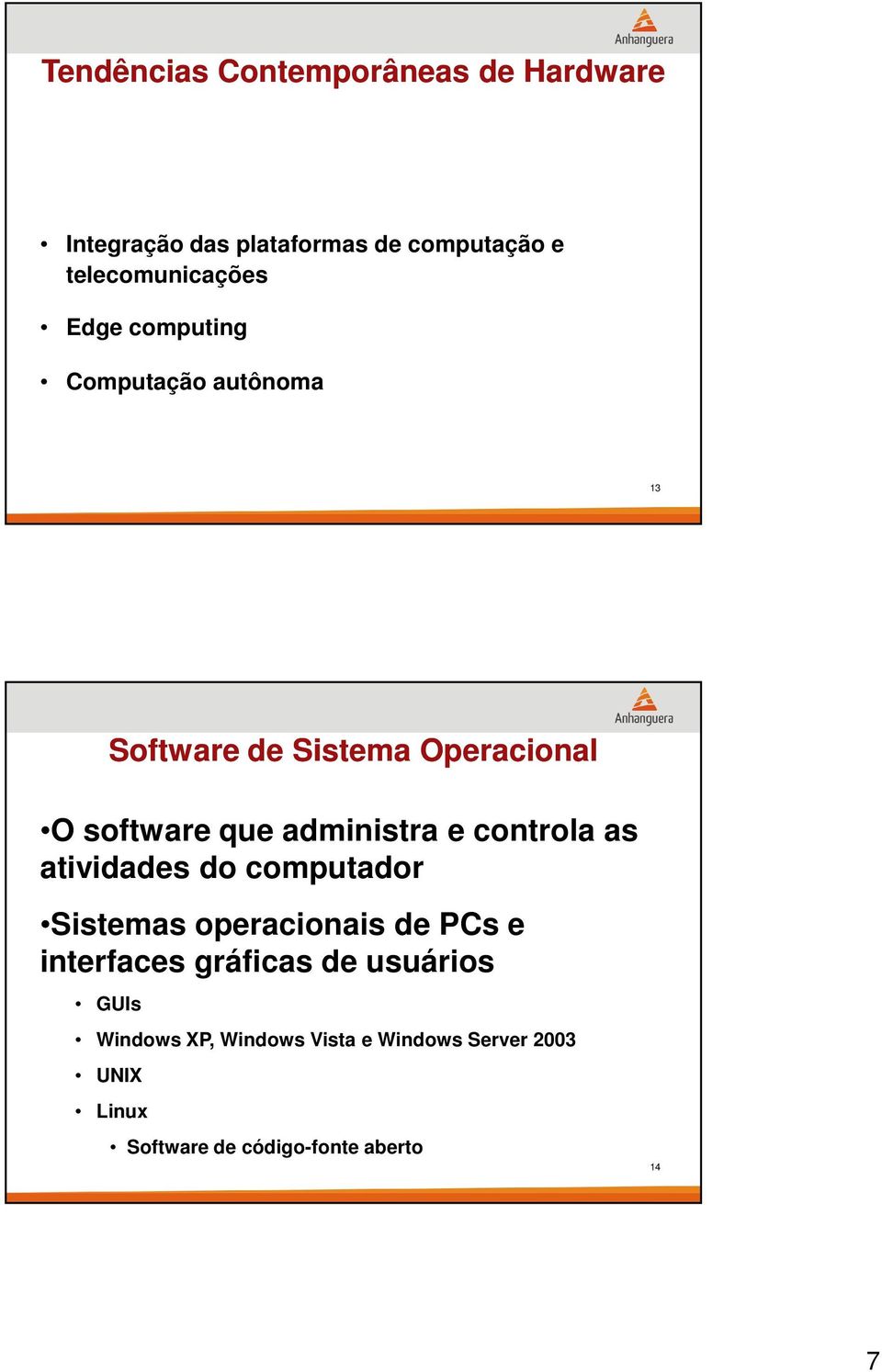 controla as atividades do computador Sistemas operacionais de PCs e interfaces gráficas de